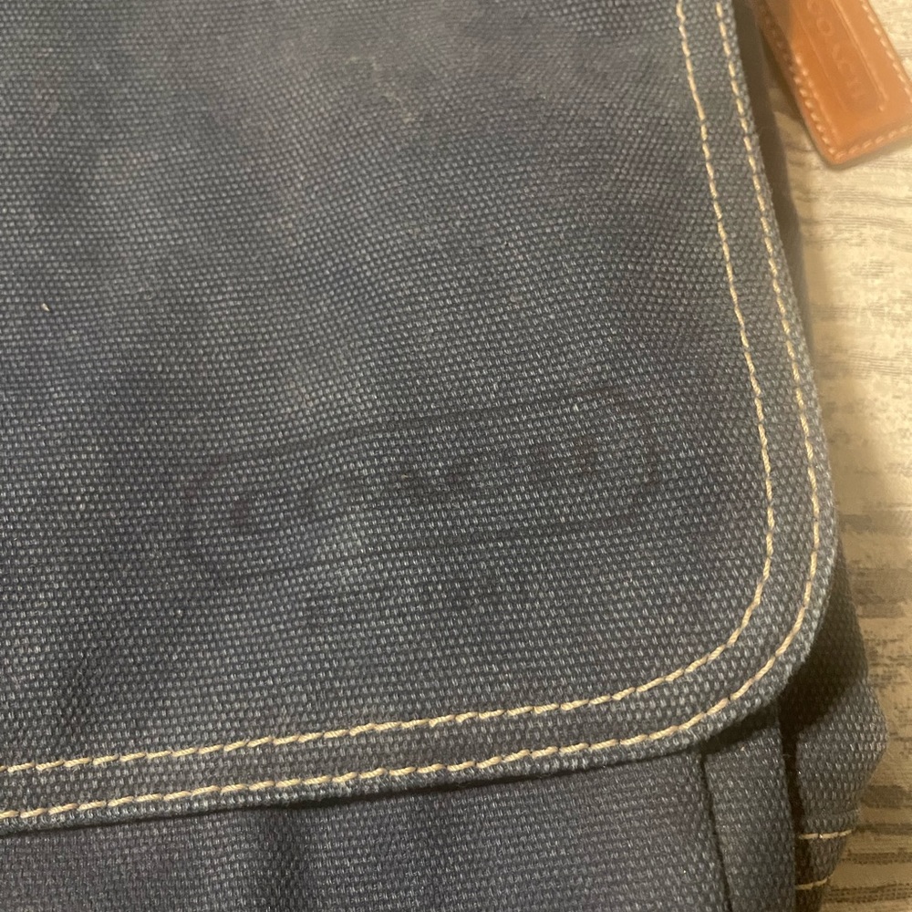 COACH canvas messenger bag